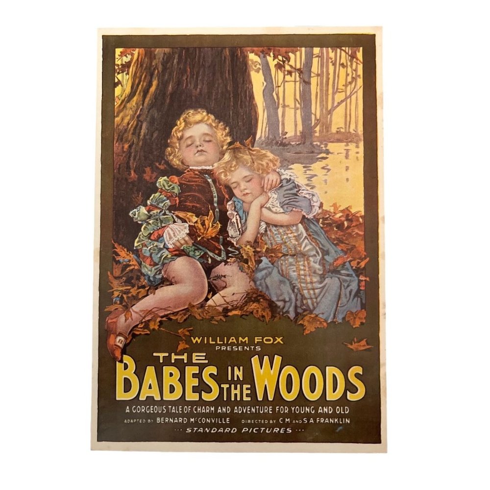 Vintage, Reproduction, Film The Babes in the Woods, Postcard, Portal, Publ,  197